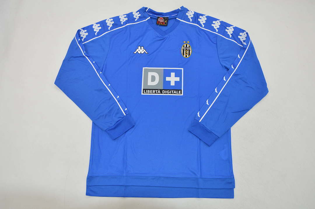 AAA Quality Juventus 99/00 Away Blue Long Soccer Jersey